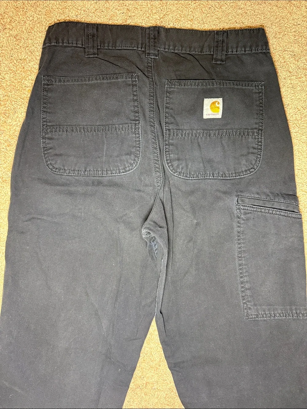 Carhartt Black Straight-Leg Casual Pants